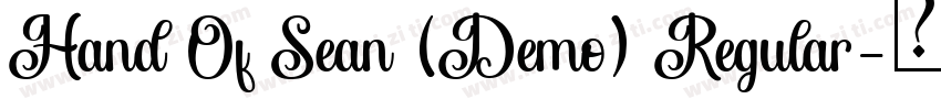 Hand Of Sean (Demo) Regular字体转换